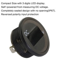 DC 5V-30V Mini Voltímetro LED Pantalla digital Panel de automóvil Voltímetro Solo medición de voltaje