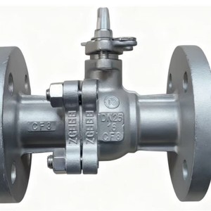วาล์วเหล็กกล้าไร้สนิมยี่ห้อ Yihong รุ่น Q41F 16P แบบมีหน้าแปลน DN25 CF8 ขนาด 1 นิ้ว แบบสวิตช์ สำหรับสื่อที่มีฤทธิ์กัดกร่อน - Product Image 3