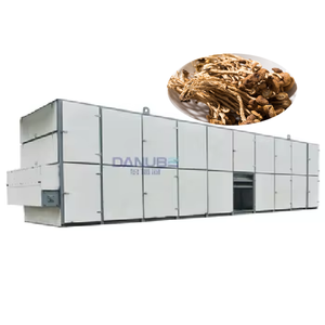 Large Scale Tea Tree Mushroom Continuous Mesh Belt Dryer Agrocybe Aegerita Drying Process Line for Sale - Product Image 1