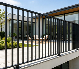 <span class=keywords><strong>Kit</strong></span> de balustrade <span class=keywords><strong>en</strong></span> aluminium pour balcon de résidence <span class=keywords><strong>en</strong></span> immeuble de grande hauteur, garde-corps vertical <span class=keywords><strong>en</strong></span> métal couleur personnalisée pour barrière de sécurité extérieure d'appartement - Product Image 1