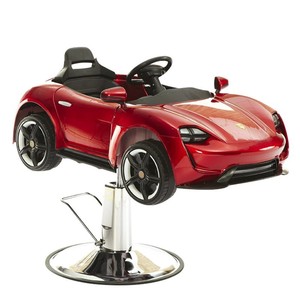 Sillón de Barbería para Niños, Diseño de Auto, Cuero Sintético, Estructura Metálica, para Salón Comercial, Popular en Internet - Product Image 4