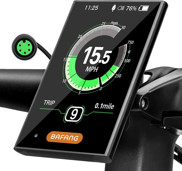 BAFANG DPC010 E-Bike Display,CAN Protocol Screen Mid Motor | Professional Ebike Computer Panel With 5PIN Male Triangle Connector