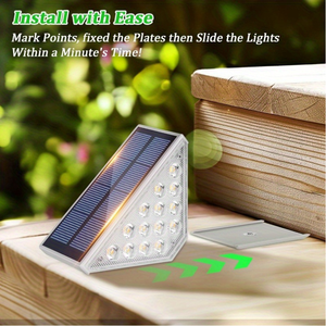 Hoge Kwaliteit Ip65 Waterdicht Solar Traplicht Indoor En Outdoor Led Step Licht Tuindecoratie - Product Image 3