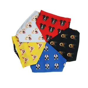 Doppio strato di pet bandana per cani collare di cane personalizzati bandana della sciarpa