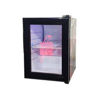 Mini-réfrigérateur Meisda SC21 21L avec porte vitrée, réfrigérateur de comptoir pour boissons, avec certifications CE et ETL, pour hôtel et bureau