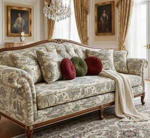 Classic Toile De Jouy Printed Upholstery Fabric By The Yard Timeless Scenic Pastoral Pattern Upholstery Textile For <b>Sofa</b> <b>Bench</b> - Product Image 2