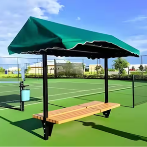 Áreas <span class=keywords><strong>de</strong></span> Asientos Cubiertas Personalizadas para Canchas <span class=keywords><strong>de</strong></span> Pickleball, Banco <span class=keywords><strong>de</strong></span> Cabana para Tenis <span class=keywords><strong>de</strong></span> 8 pies, Acabado <span class=keywords><strong>de</strong></span> Recubrimiento en Polvo <span class=keywords><strong>de</strong></span> Alta Calidad - Product Image 5
