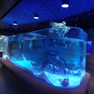 Pecera de acuario de acrílico a medida personalizada de fábrica con caja y bolsa Embalaje ¡Su diseño es bienvenido! Accesorios plásticos para acuarios - Product Image 2