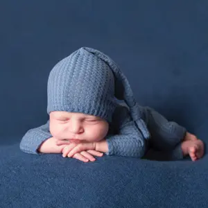 新生儿摄影道具针织婴儿服装帽子新生儿配件为女孩男孩服装新出生婴儿Fotografia