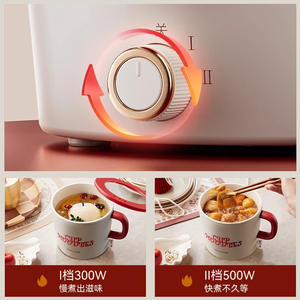 Casserole électrique AUX 1L multifonction, mini-casserole pour nouilles instantanées, pour usage domestique - Product Image 4