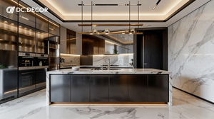 Isla <span class=keywords><strong>de</strong></span> Cocina Modular Moderna DC DECOR con Acabado Lacado, Construcción <span class=keywords><strong>de</strong></span> Madera Contrachapada, Tablero <span class=keywords><strong>de</strong></span> Melamina, Fregadero Integrado para Apartamento - Product Image 2