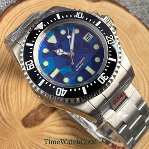 Reloj Mecánico de Acero SEA Resistente al Agua 100M para Hombre, Esfera MOP, Movimiento NH35, Correa de Acero 904L con Cierre Deslizante, Cristal de Zafiro, 43mm - Product Image 5