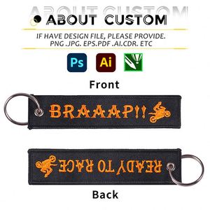 Porte-clés rectangulaire tressé élégant avec mousqueton pour voitures et motos - Léger et durable, porte-clés et chaîne de support - Product Image 3