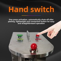 Automatische commerciële sinaasappel-appel-aardappel-cassave schilmachine met dubbele mes multifunctioneel fruit- en groentesnijder