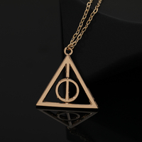 Collier triangulaire Harry Potter Reliques de la Mort en gros, pendentif rotatif amovible