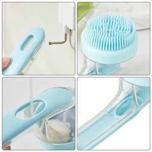 Dog Yellow Silicone Durable Dogs Large Capacity Bath <b>Brush</b> for <b>Pet</b> Grooming Salon - Product Image 4