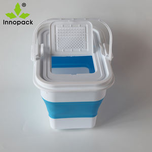 Panier rectangulaire empilable en plastique de qualité alimentaire de 5 gallons et 20 L pour la peinture et l'alimentation. - Product Image 5