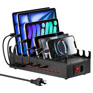 Station de charge 300W pour plusieurs appareils, station de charge rapide USB 24 ports, organisateur de station de charge compatible avec Kindle - Product Image 4