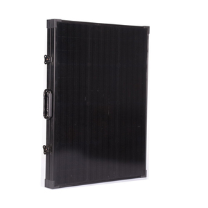 Panel Solar Plegable <span class=keywords><strong>de</strong></span> Vidrio Templado Monocristalino PERC Totalmente Negro para Campamentos en Autocaravanas, Salida <span class=keywords><strong>de</strong></span> Energía Estable, Fácil Instalación - Product Image 1
