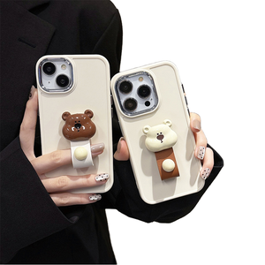 เคสโทรศัพท์มือถือ Okris สำหรับงานพิมพ์ลายแบบ Sublimation วัสดุ TPU+PC+โลหะ ลายแมว ดีไซน์รูปสัตว์ ป้องกันการกระแทก - Product Image 1