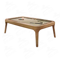 Mesa de Billar/Snooker de Madera Sólida Unisex Bojue Bj-c24 de Alta Calidad, 9ft/8ft/7ft, con Bolsillos de Cuero, Diseño Duradero y Seguro