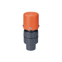 Vanne de purge manuelle en PVC/CPVC pour bowling, filetages NPT/BSPT/BSPF, base à bride ASTM, DN50, BV-U, moyenne pression