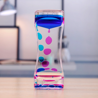 Sablier de bureau coloré en acrylique Art Déco, jouet sensoriel anti-stress à mouvement liquide pour enfants, adultes, autisme, Diwali