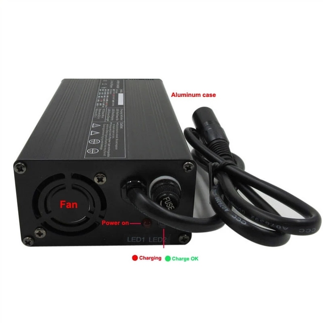 52V Electric Bike Ebike Scooter Li-ion Battery Charger 3pin XLR Plug 58.8V 3A for 52 V Lithium (li-ion) Batteries