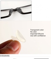 Feuille de tampon nasal en silicone pour lunettes, feuille de patch nasal épaissie douce et antidérapante pour rehausser le nez