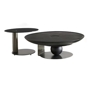 Mesa de centro de diseño moderno Para sala de estar, mueble de lujo de roble, portátil, Para Casa - Product Image 6