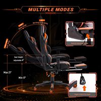 Bon marché, offres personnalisées, fauteuil de bureau Scorpion Pro en cuir PU noir et rouge pour jeux PC sur ordinateur