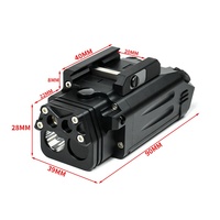 LWXC táctico DBAL PL linterna DBAL luz LED con láser rojo IR visible láser estroboscópico caza Scout luces