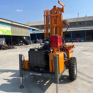 Foreuse de puits <span class=keywords><strong>d</strong></span>'eau haute efficacité 45 kW, profondeur max. 300 m, montée sur roues, machine de <span class=keywords><strong>forage</strong></span> pour grands trous - Product Image 4