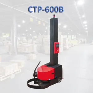 CTP-600B Máquina de embalagem automática de paletes com controle remoto disponível para caixa de maleta robô móvel