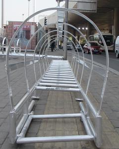 Scala a gabbia in acciaio inossidabile in alluminio zincato di sicurezza - Product Image 4