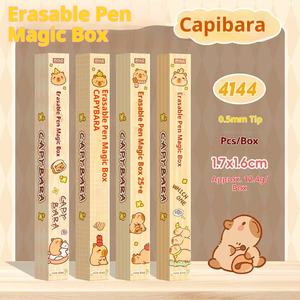 Kotak buta siswa Anime kreatif pena lucu kartun Capybara pena dapat dihapus tekan grosir alat tulis pena Gel dapat dihapus untuk pasokan - Product Image 4