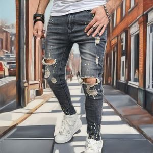 Pantalones Vaqueros Anchos de Estilo Urbano Vintage para Hombre, con Logotipo Personalizado, Pantalones de Mezclilla de Pierna Ancha, Moda al por Mayor, Tallas Grandes - Product Image 2
