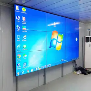 55 Zoll Advertising Media Player Boden stehend LCD-Videowand Werbung Display Spleiß bildschirm