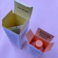 Impression inférieure à verrouillage automatique 2 côtés sérum cosmétique bouteilles de crème pour le visage bocaux unité de papier d'emballage boîte en carton boîte d'emballage de produit