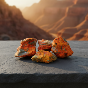 Piedra Natural de Jaspe Naranja Negro en Bruto, Espécimen Mineral, Cristal Curativo, Coleccionable, Decoración y Arte - Product Image 6