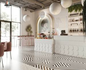 Mostrador de Café Pequeño y Moderno |   Diseño de Quiosco Minorista con LED |   Muebles Personalizados para Cafetería y Bar |   Ecológico, de Grado Comercial, Duradero - Product Image 4