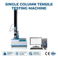 Máquina de Ensayo de Tracción Servoeléctrica de Columna Única Personalizable con Software HK-TEST para Pruebas de Alongamiento por Tracción y Desprendimiento