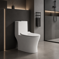 Bidet WC à eau chaude pour salle de bain, chasse d'eau automatique, siège chauffant, télécommande, céramique