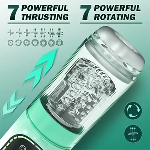 5 in 1 自動挿入回転式男性用オナホール ペニス ポンプ 吸引式ポケットプッシー フェラチオマシン 大人用セックストイ 男性向け 18歳以上 - Product Image 3