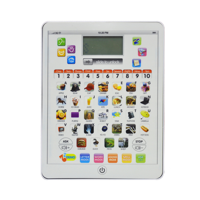 Children Early Educational Interactive Board Game Alphabet Kids Tablet Learning Toy Toddler Tablet With Abc