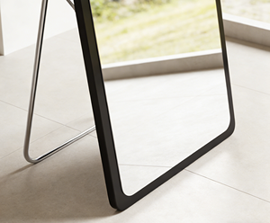 Specchio da Parete Personalizzato OEM, Specchio a Figura Intera con Cornice in Legno, Specchio ad Arco di Lusso Classico - Product Image 2