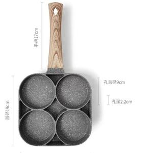 1 sartén para huevos, sartén antiadherente para desayuno, máquina para hacer tortitas <span class=keywords><strong>de</strong></span> jamón, mango <span class=keywords><strong>de</strong></span> madera, sartén para hamburguesas, cocina <span class=keywords><strong>de</strong></span> inducción <span class=keywords><strong>de</strong></span> 4 agujeros, estufa <span class=keywords><strong>de</strong></span> Gas - Product Image 6