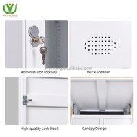 Casier à colis modulaire intelligent Yinlong avec serrure électronique, alimentation solaire, structure en acier étanche, écran tactile LED