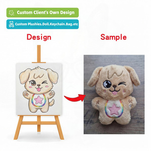 Muñecos <span class=keywords><strong>de</strong></span> Peluche Personalizados, Diseño <span class=keywords><strong>de</strong></span> Perro Sonriente con Estrella Arcoíris, Decoración para Cafetería con Temática <span class=keywords><strong>de</strong></span> Mascotas, 5 Estrellas, Peluches Personalizados <span class=keywords><strong>de</strong></span> Personajes Solares - Product Image 1
