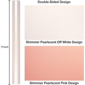 Shimmer White Pink Wrapping <b>Paper</b> 17 In X 33 Ft Single Side Matte Gift Wrap For Wedding Baby Shower Birthday Valentine's Day - Product Image 3
